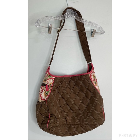 Cinda B Bella Fiore Cocoa Diaper Bag Tote - Picture 2 of 16